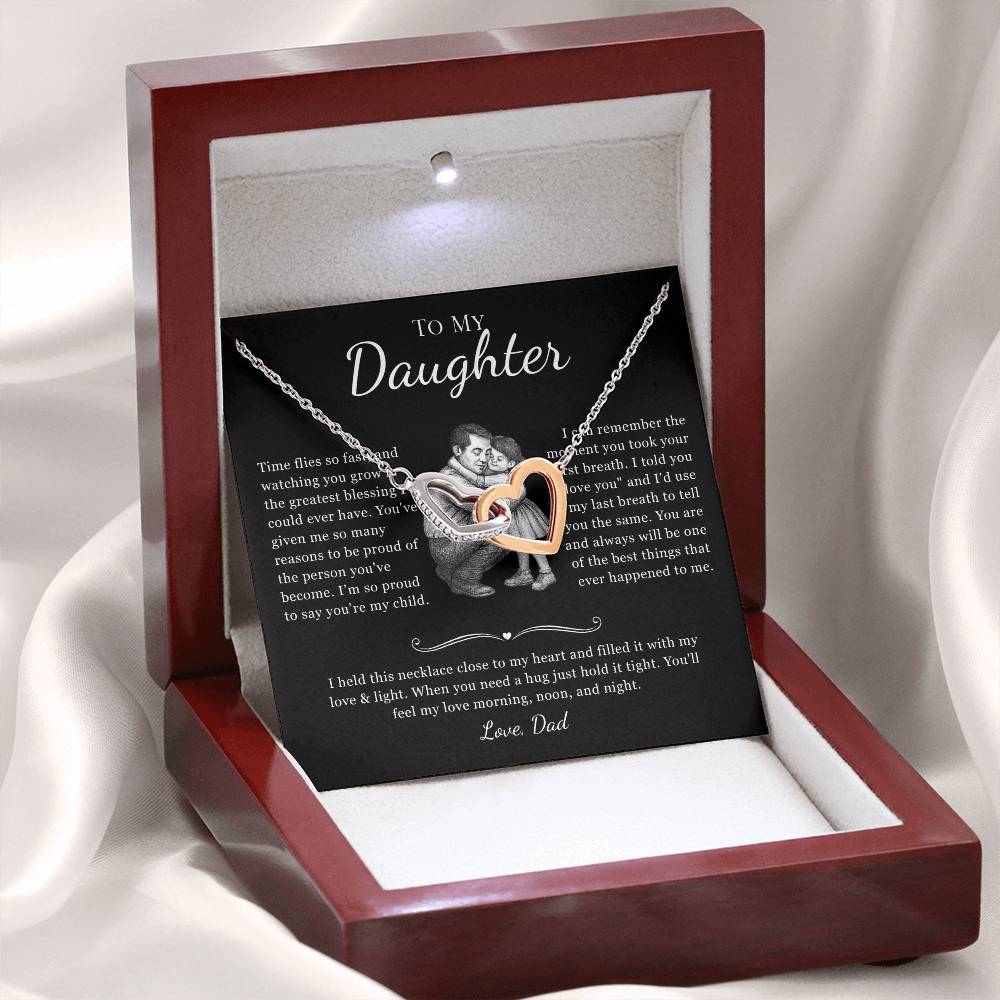 Necklace Gift for Daughter from Dad - Four Pendant Variations to Choose From