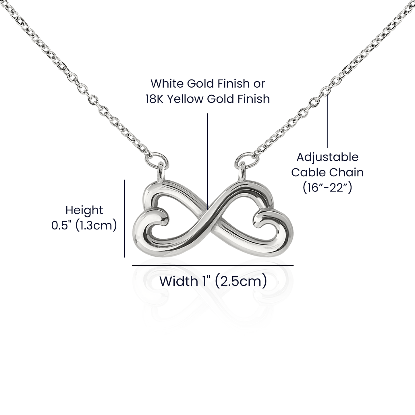 To My Daughter from Dad - 14K White Gold Necklace - Five Designs to Choose From