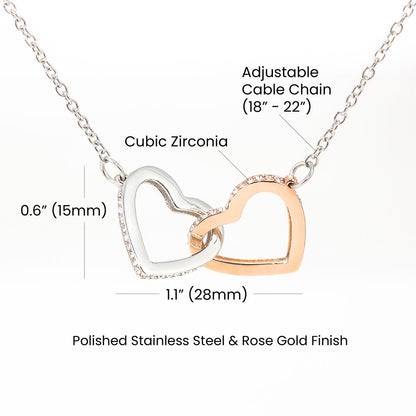 To My Daughter from Dad - 14K White Gold Necklace - Five Designs to Choose From