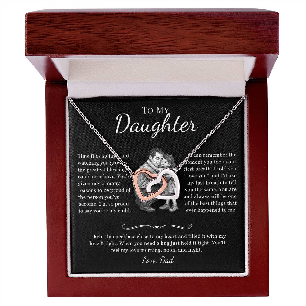Necklace Gift for Daughter from Dad - Four Pendant Variations to Choose From