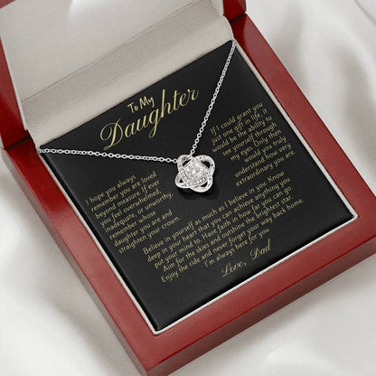 Necklace Gift for Daughter from Dad - Available in Eight Pendant Variations