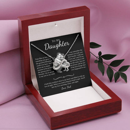 Necklace Gift for Daughter from Dad - Four Pendant Variations to Choose From