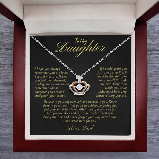 Necklace Gift for Daughter from Dad - Available in Eight Pendant Variations