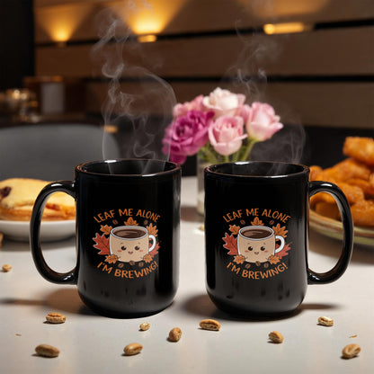 Black Ceramic Mug - I'm Brewing