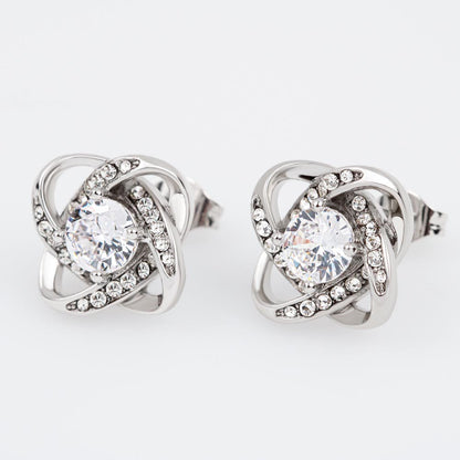 Love Knot Necklace and Earring Set - I May Not Be Your First
