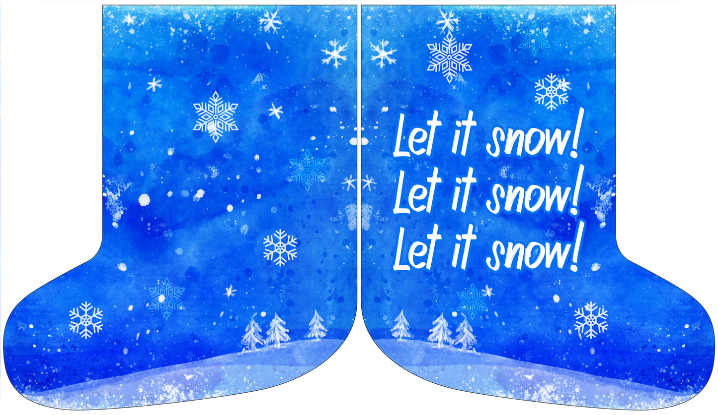 Giant Stocking - Let It Snow
