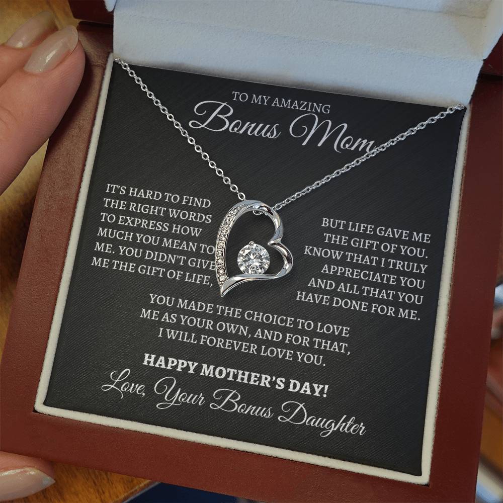 Mother's Day Forever Love Necklace for Bonus Mom