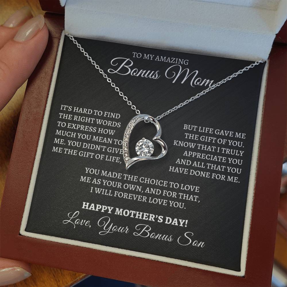 Happy Mother's Day- Forever Love Necklace- from Bonus Son