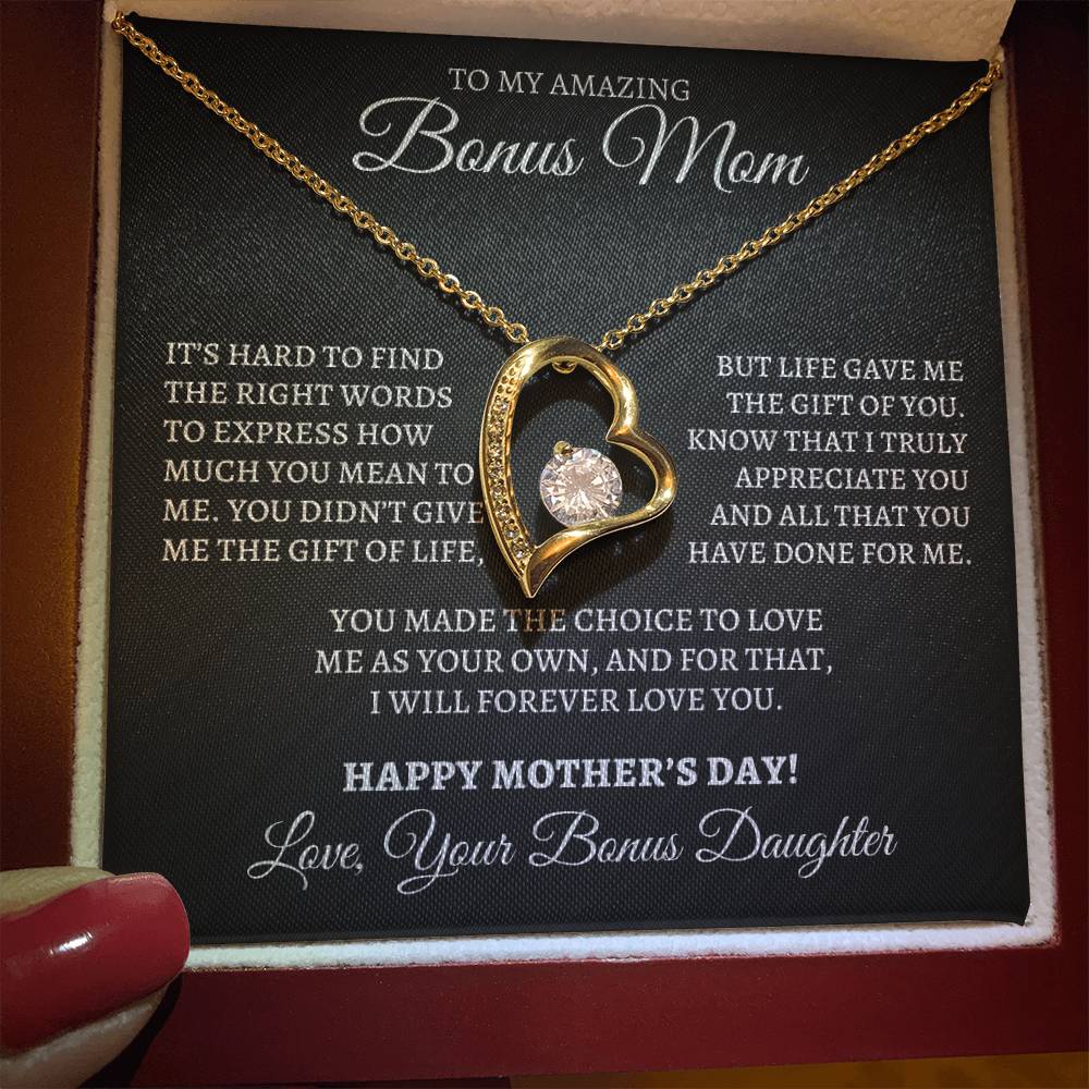 Mother's Day Forever Love Necklace for Bonus Mom