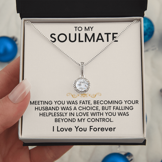 The Dazzling Eternal Hope Necklace Featuring a Cushion Cut Center Cubic Zirconia