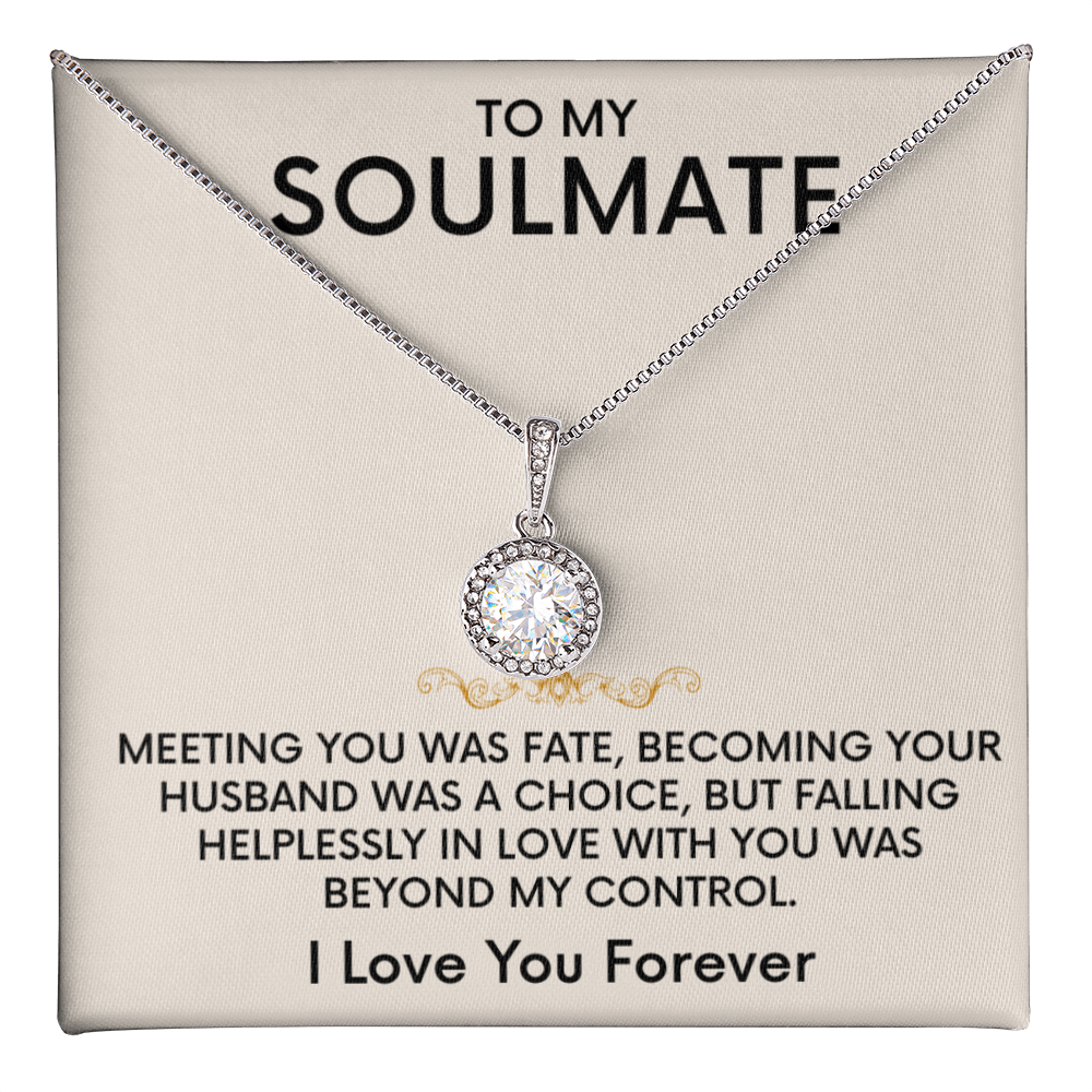The Dazzling Eternal Hope Necklace Featuring a Cushion Cut Center Cubic Zirconia