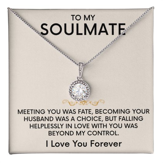 The Dazzling Eternal Hope Necklace Featuring a Cushion Cut Center Cubic Zirconia