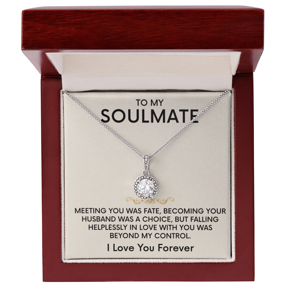 The Dazzling Eternal Hope Necklace Featuring a Cushion Cut Center Cubic Zirconia
