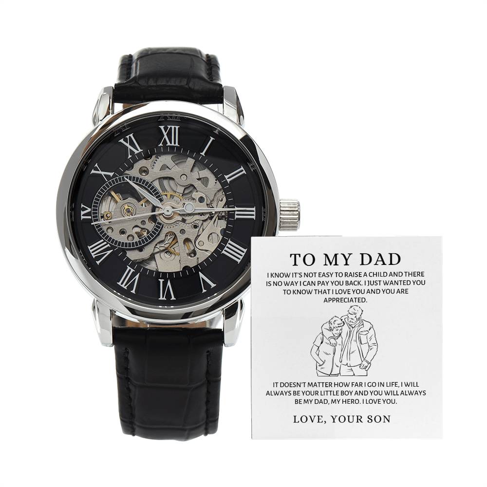 Men's Openwork Watch - I know It's Not Easy