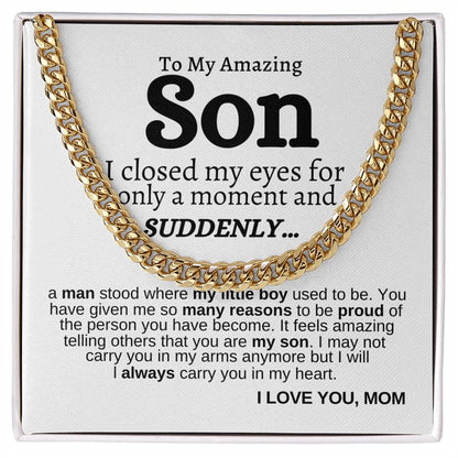 Cuban Link Chain - Always Carry You in My Heart