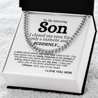 Cuban Link Chain - Always Carry You in My Heart