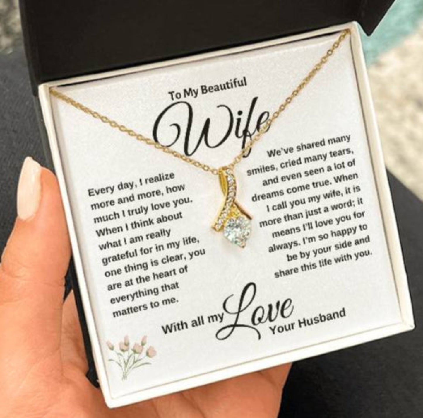 Alluring Beauty Necklace - Wife is More Than Just a Word