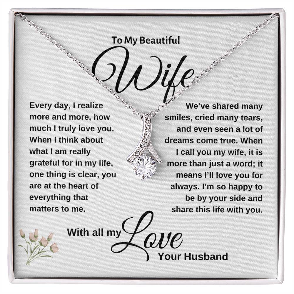 Alluring Beauty Necklace - Wife is More Than Just a Word