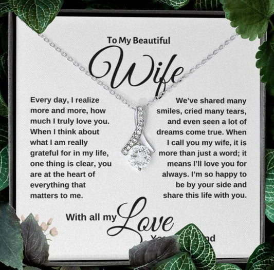 Alluring Beauty Necklace - Wife is More Than Just a Word