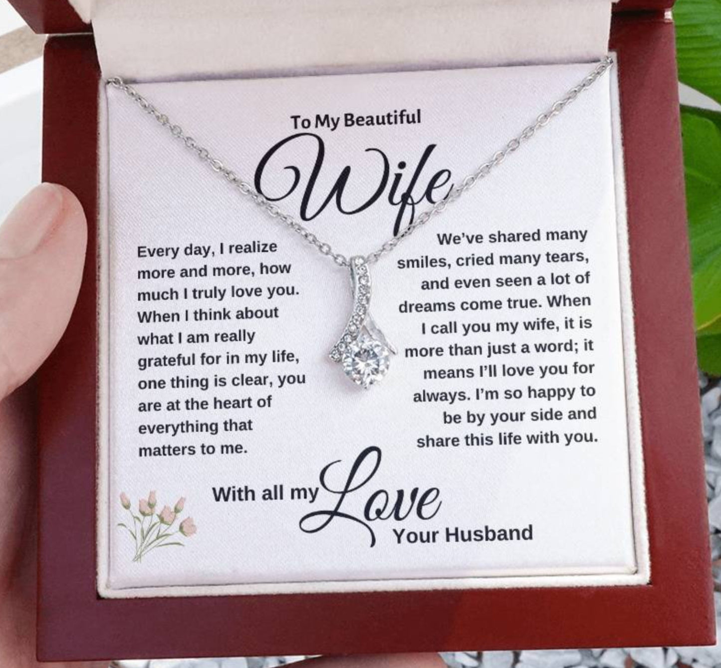 Alluring Beauty Necklace - Wife is More Than Just a Word