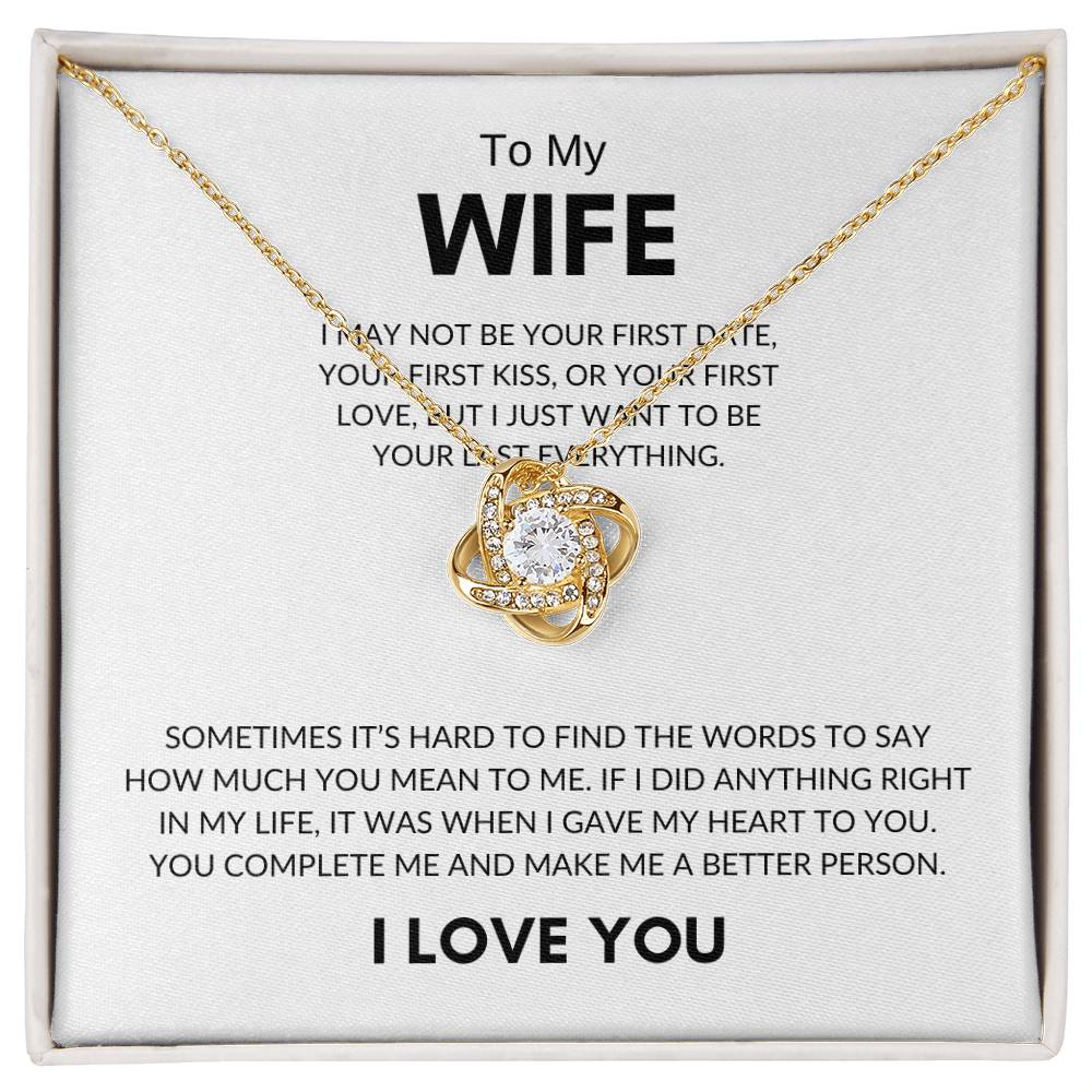 Love Knot Necklace - Wife