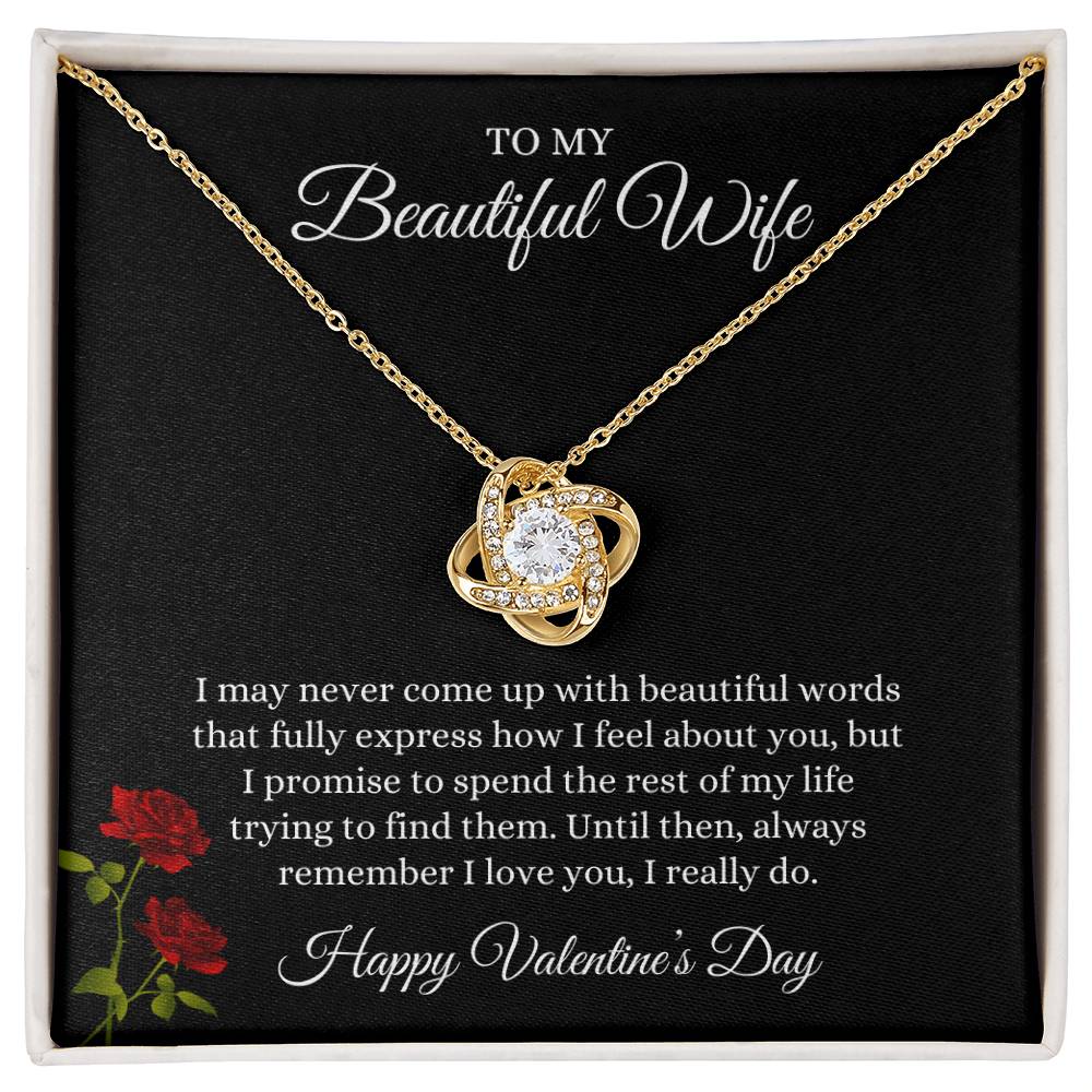 Love Knot Necklace - Beautiful Wife