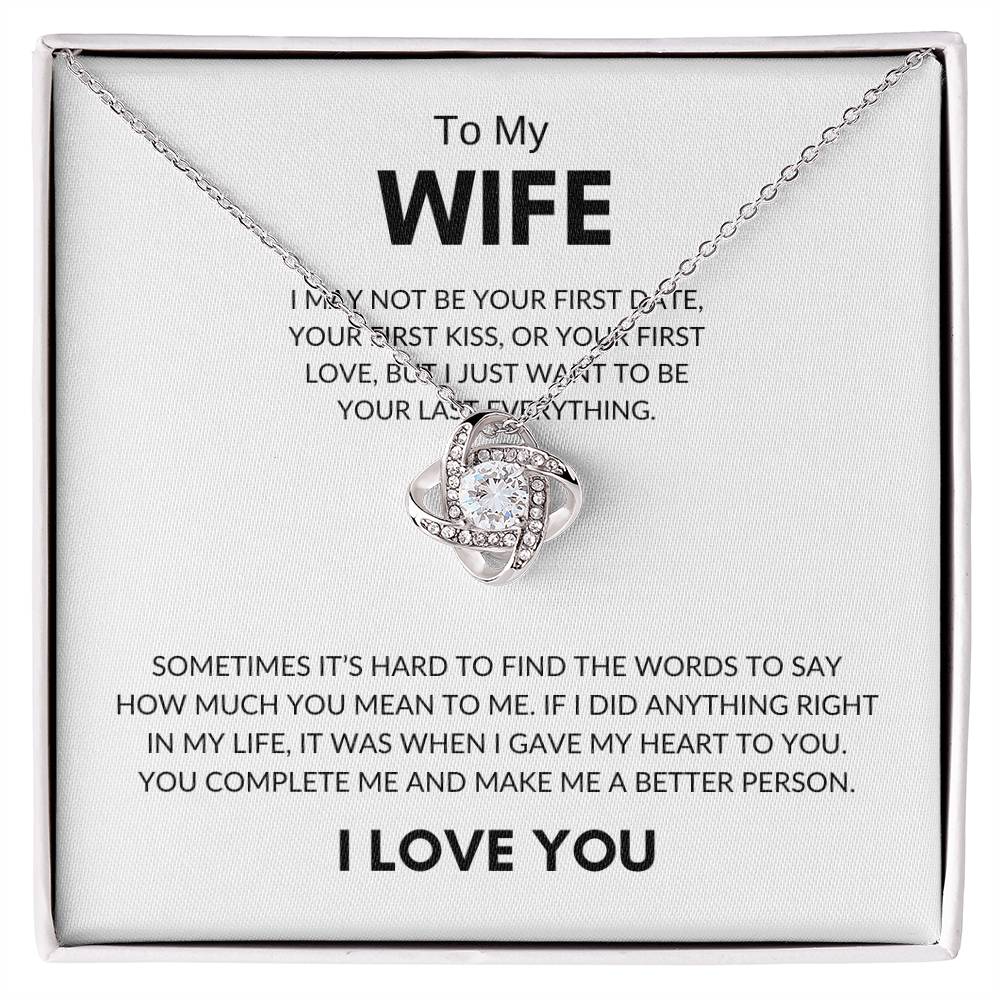 Love Knot Necklace - Wife