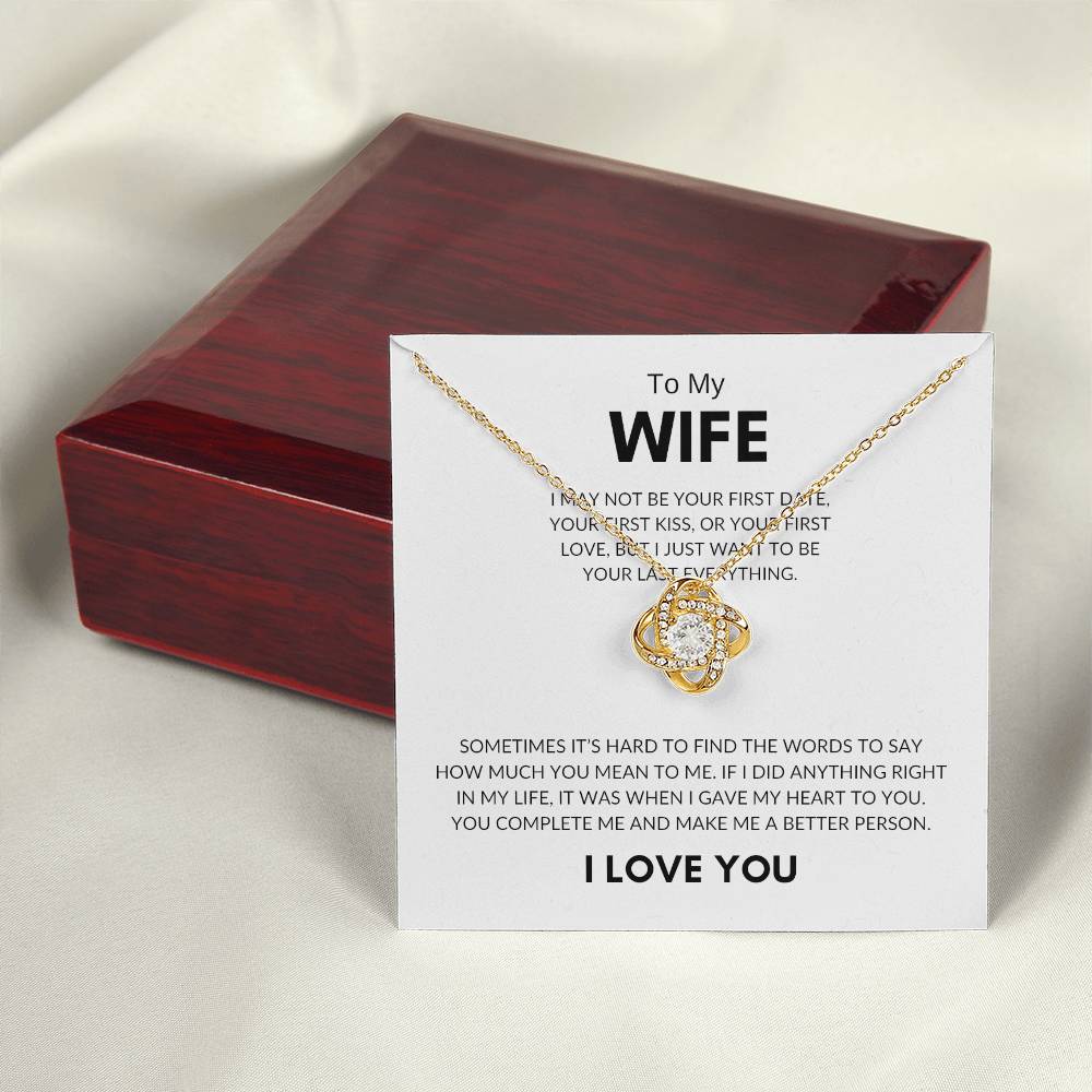 Love Knot Necklace - Wife