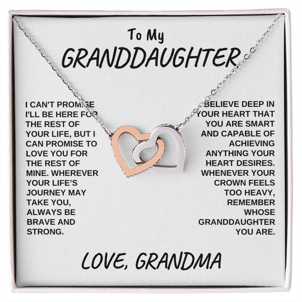 Interlocking Hearts - Granddaughter You Are Capable