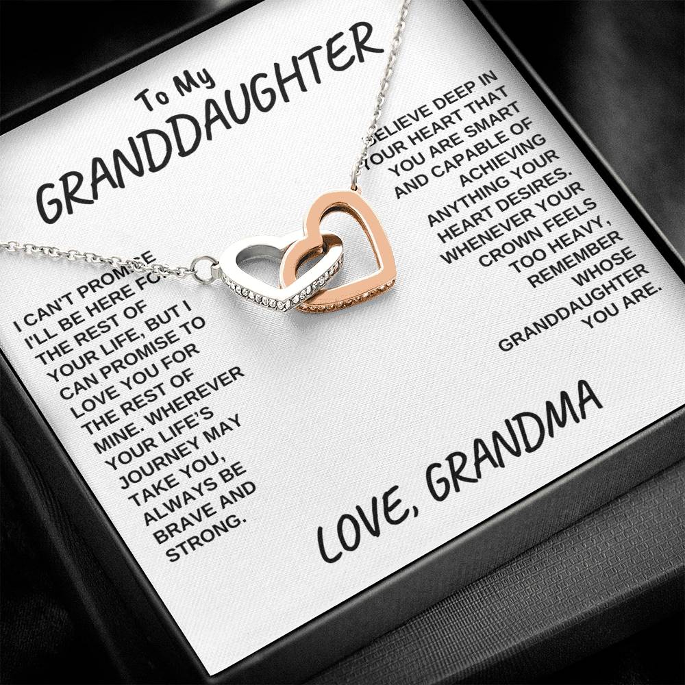 Interlocking Hearts - Granddaughter You Are Capable