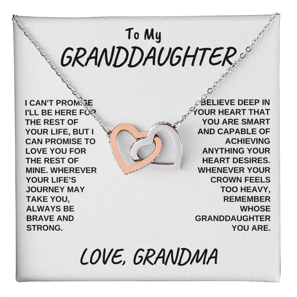 Interlocking Hearts - Granddaughter You Are Capable