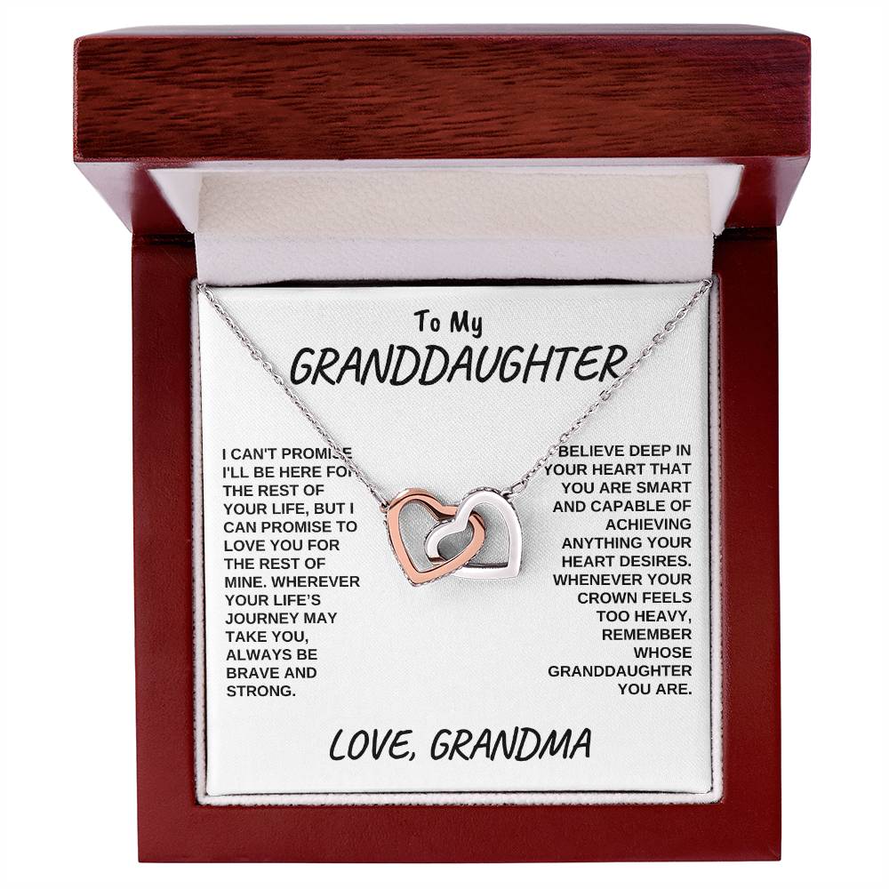 Interlocking Hearts - Granddaughter You Are Capable
