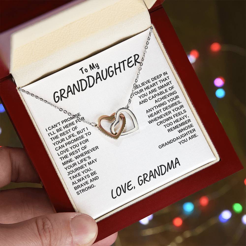 Interlocking Hearts - Granddaughter You Are Capable