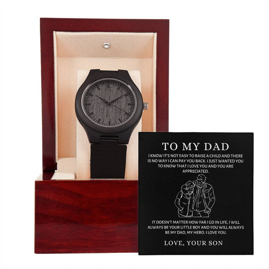 Wooden Watch - From Your Son