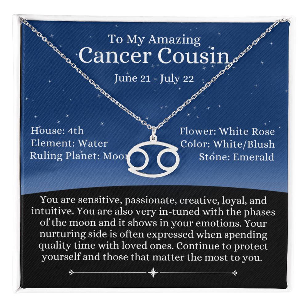 Zodiac Sign Cancer - Cousin - Night Blue Sky