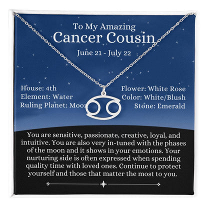 Zodiac Sign Cancer - Cousin - Night Blue Sky