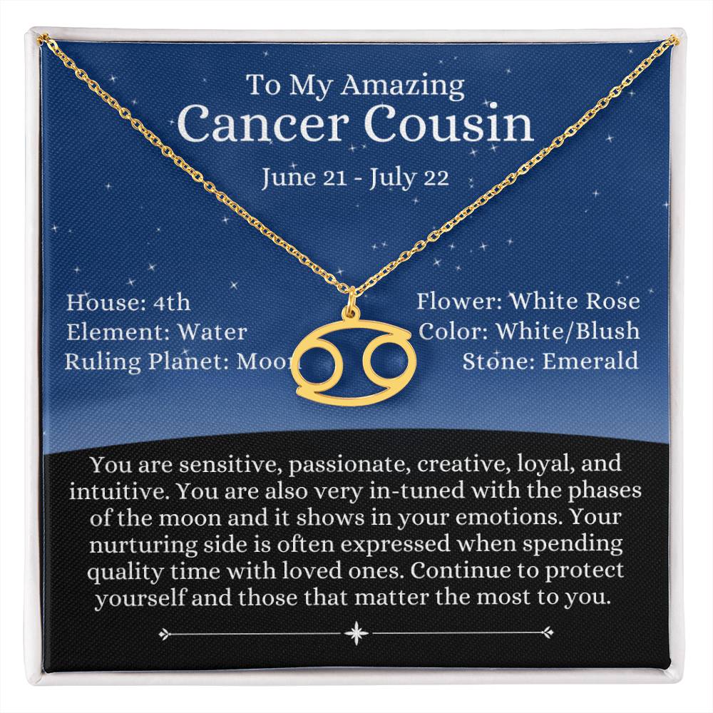 Zodiac Sign Cancer - Cousin - Night Blue Sky