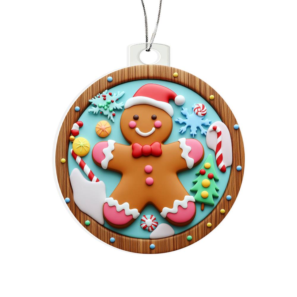 Acrylic Ornament Gingerbread Man