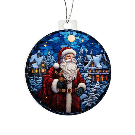 Acrylic Ornament Santa's Journey