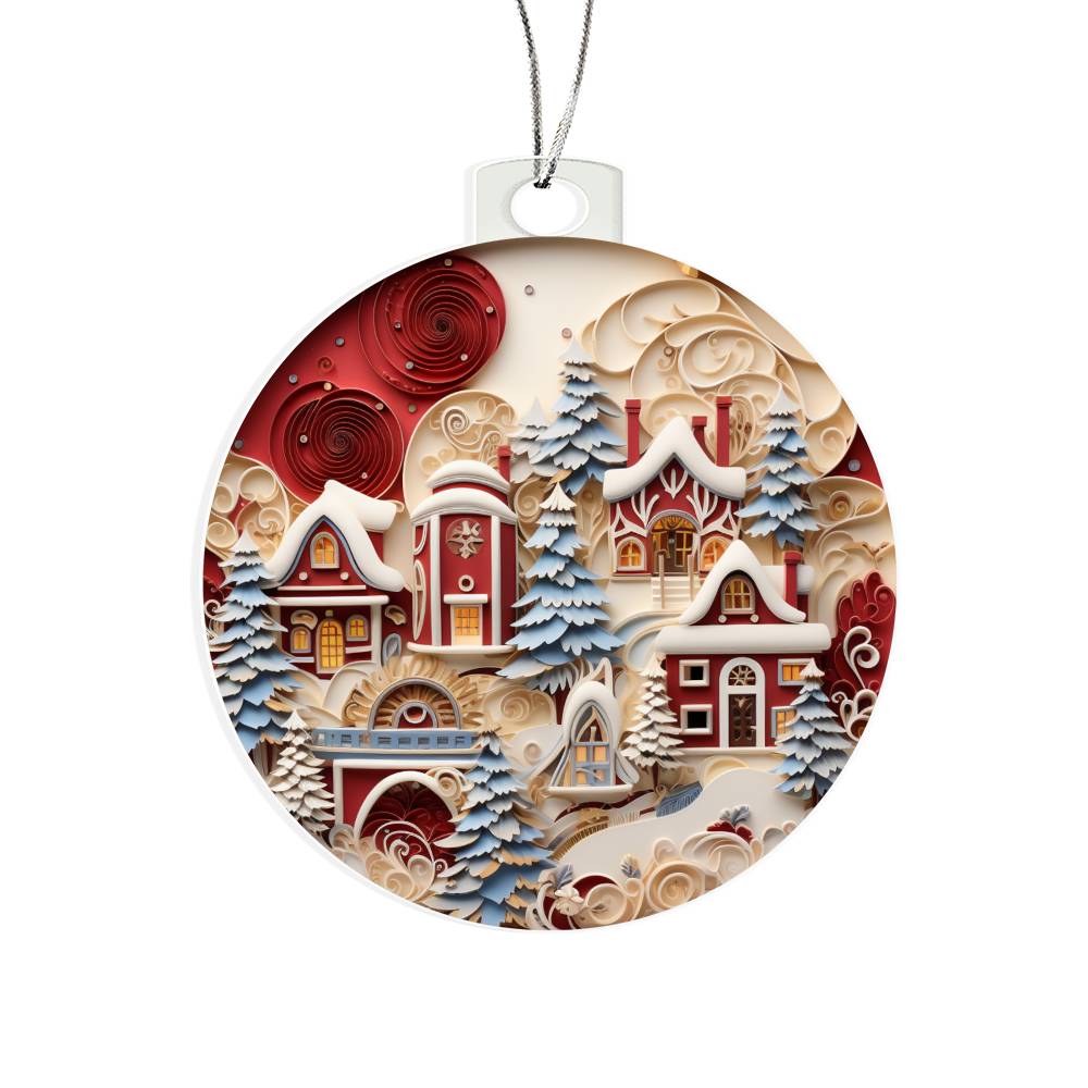 Acrylic Ornament - Winter Beauty