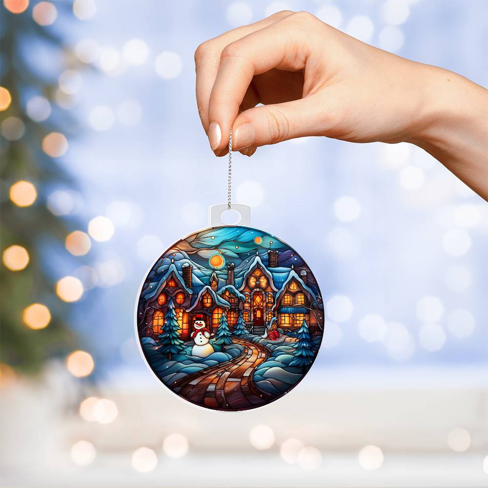 Acrylic Ornament - Waiting for Santa