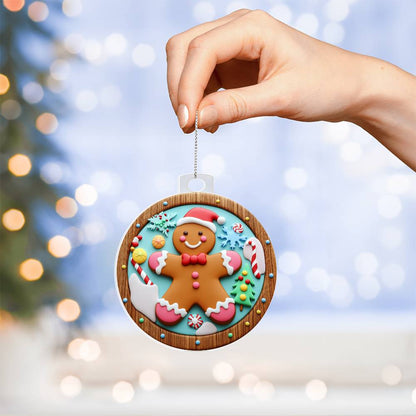 Acrylic Ornament Gingerbread Man