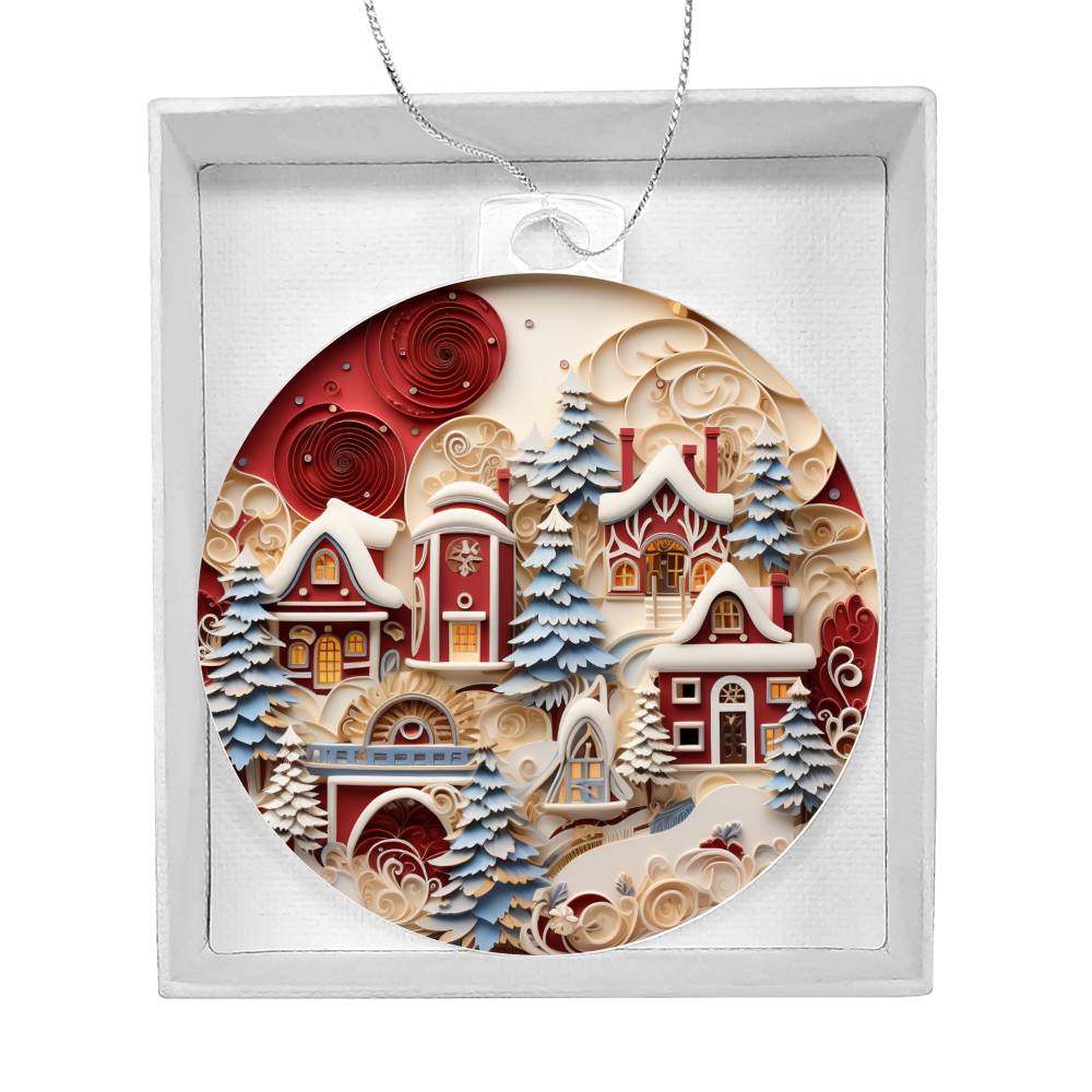 Acrylic Ornament - Winter Beauty