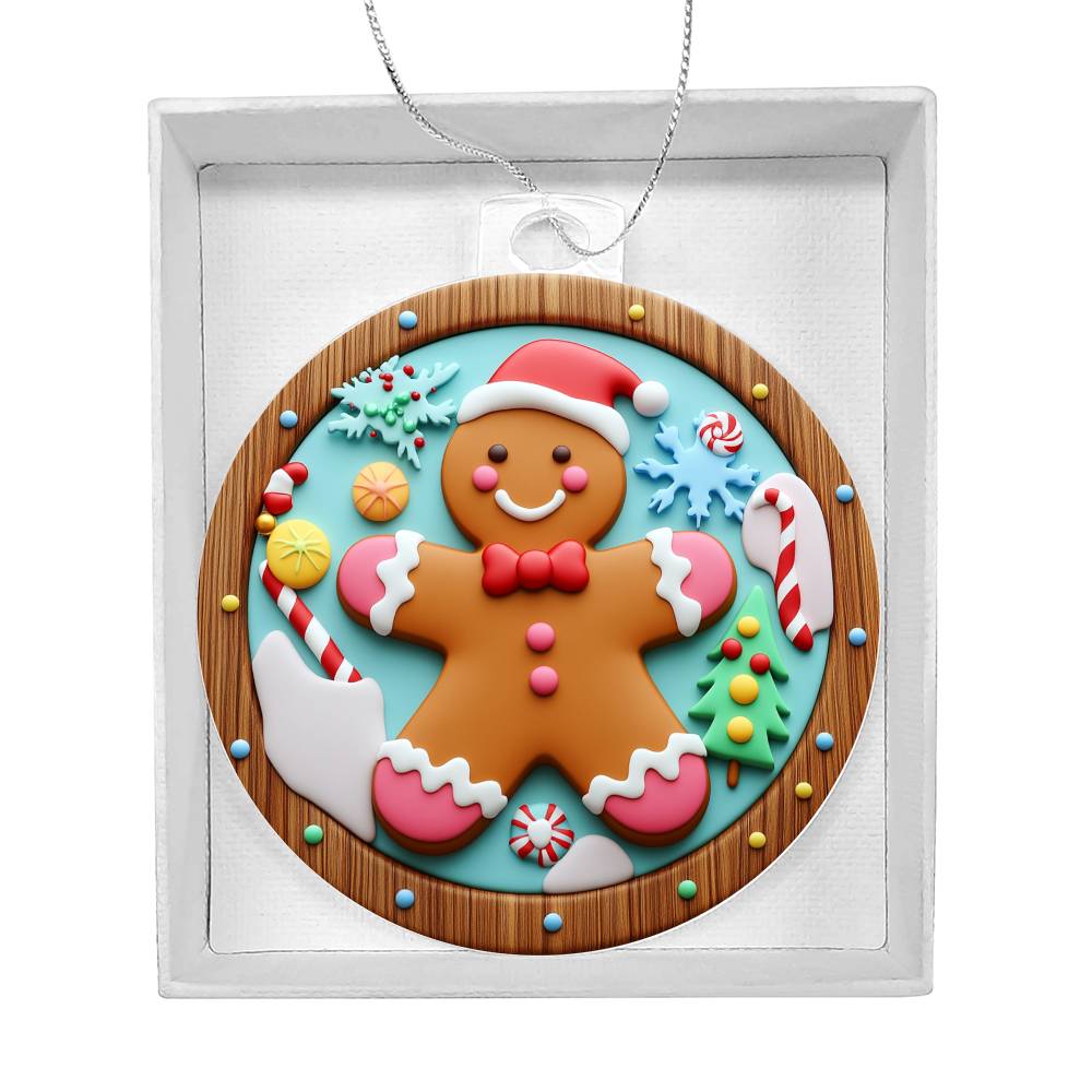 Acrylic Ornament Gingerbread Man