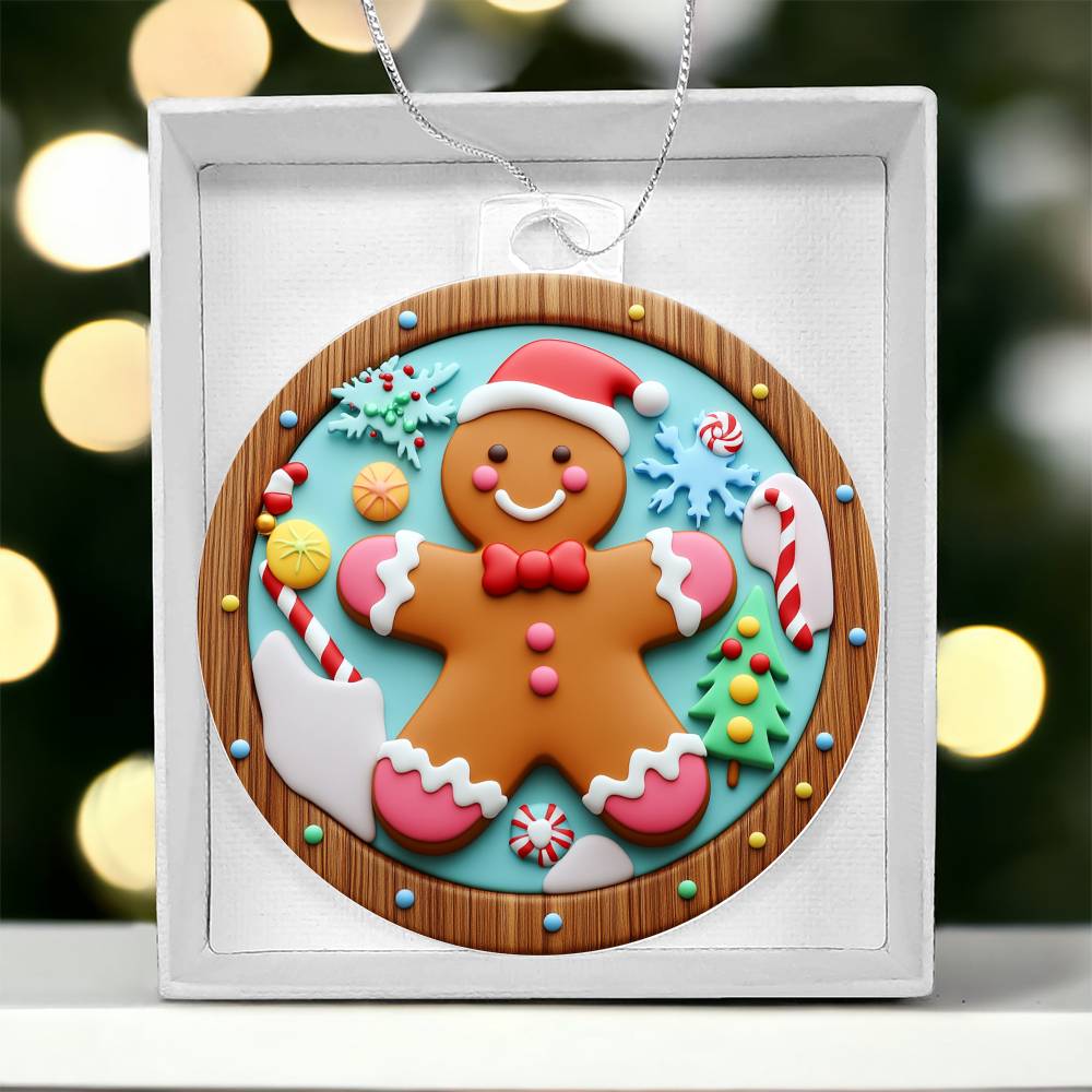 Acrylic Ornament Gingerbread Man