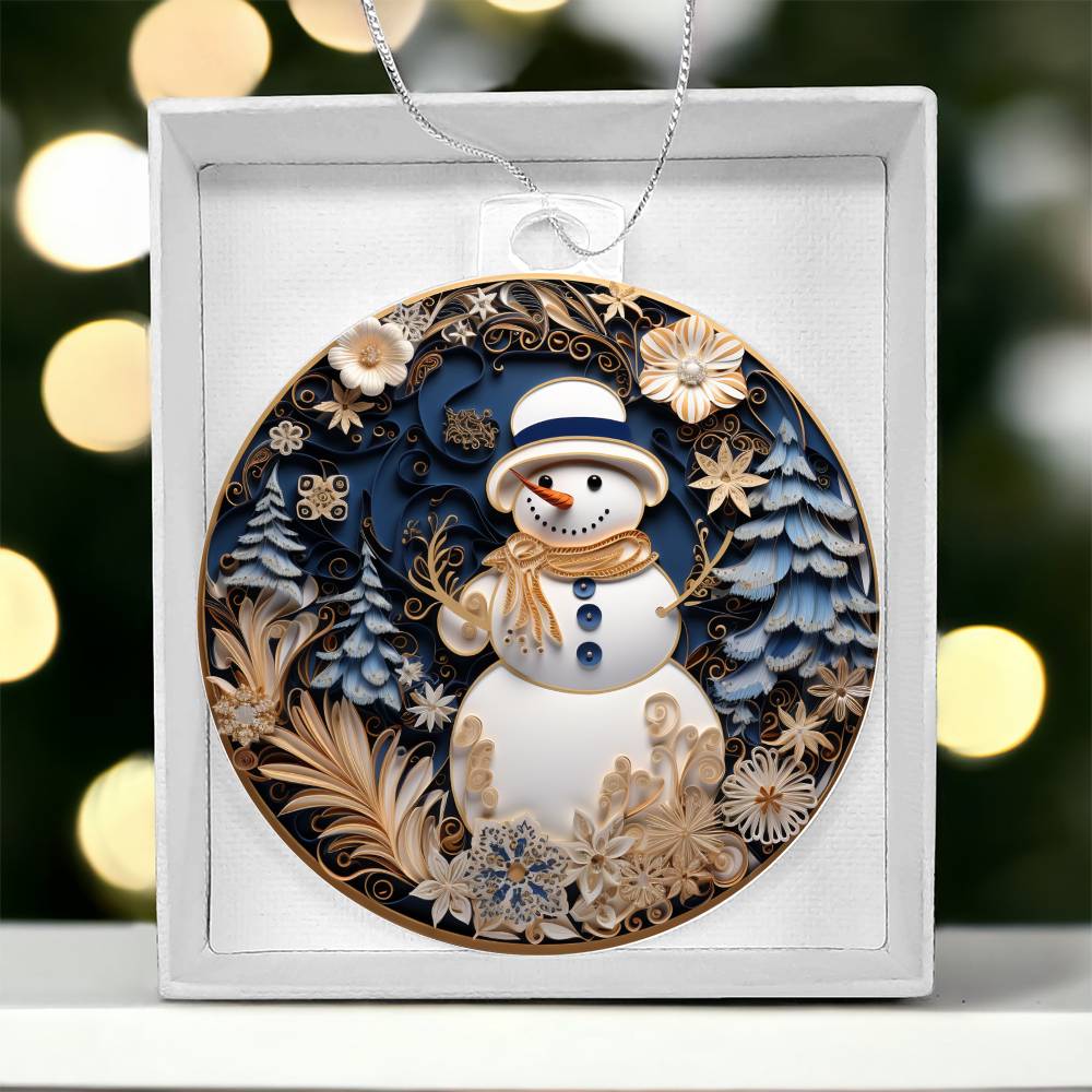 Acrylic Ornament - Winter Bliss