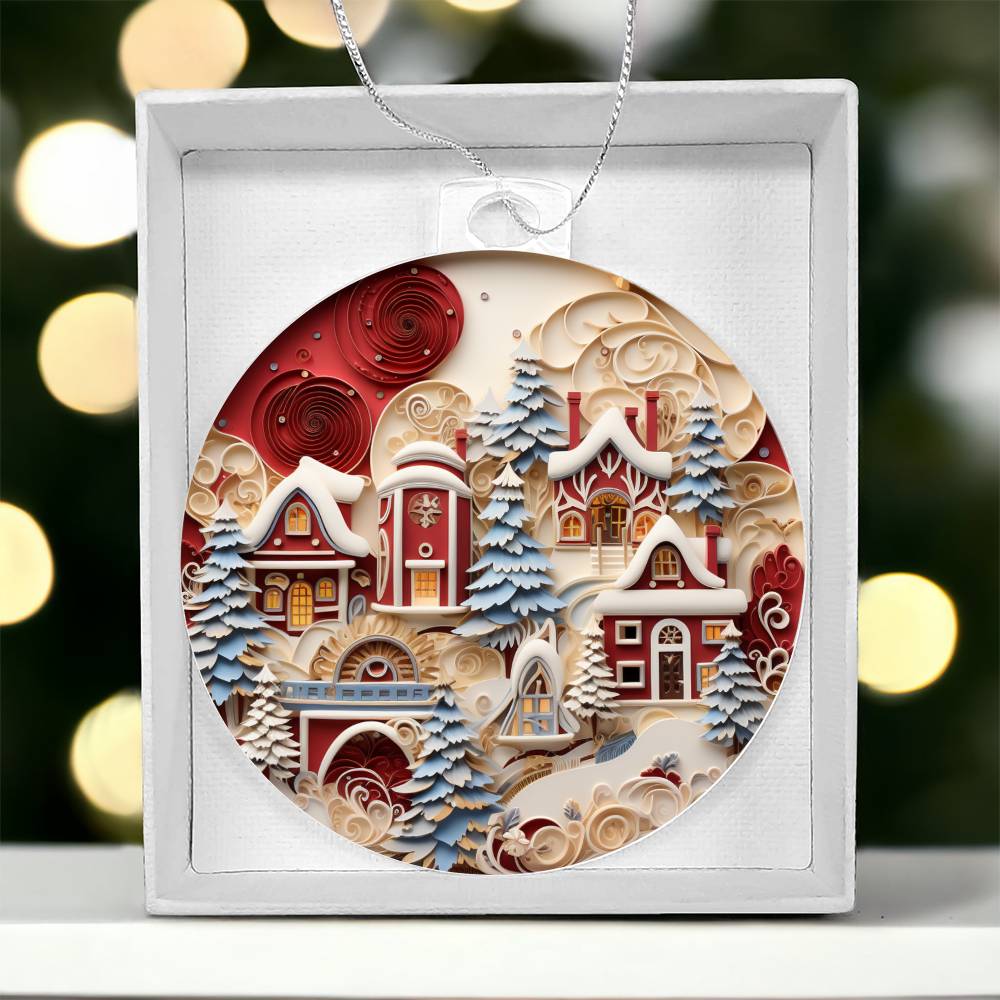 Acrylic Ornament - Winter Beauty