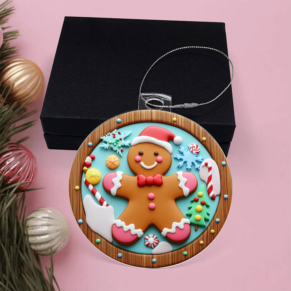 Acrylic Ornament Gingerbread Man