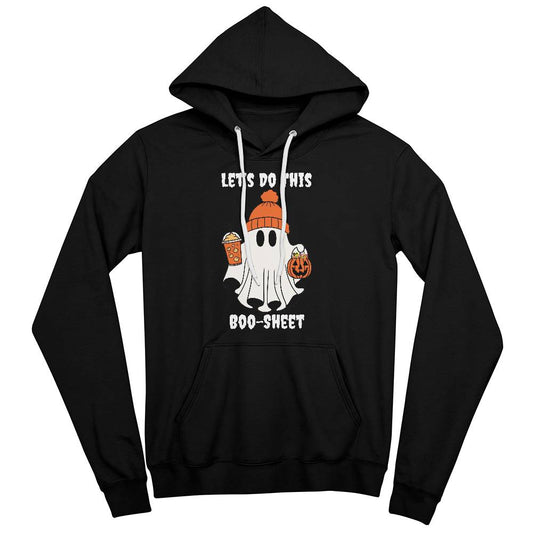 LET'S DO THIS BOO-SHEET BLACK HOODIE SWEATSHIRT