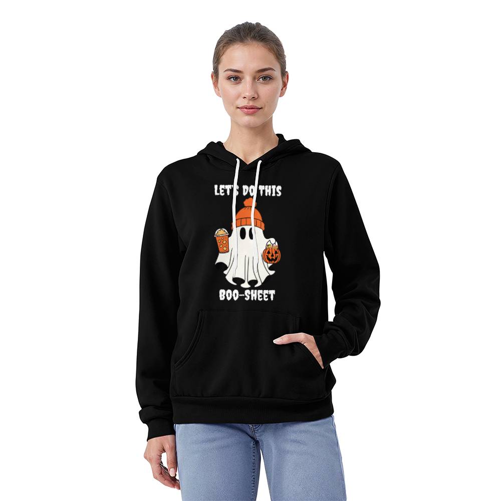 LET'S DO THIS BOO-SHEET BLACK HOODIE SWEATSHIRT